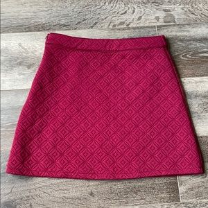 Burgundy Quilted Skirt